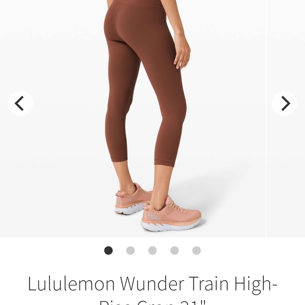 Lululemon Athletica Chocolate Wunder Train Capris